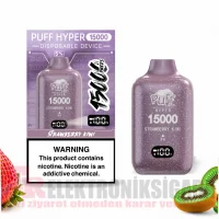 Pufftech Hyper 15000 Puff Bar %5 Nikotin Strawberry Kiwi