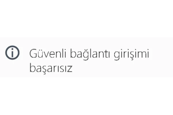GÜVENLİ İNTERNET BAĞLANTISI SORUNU?