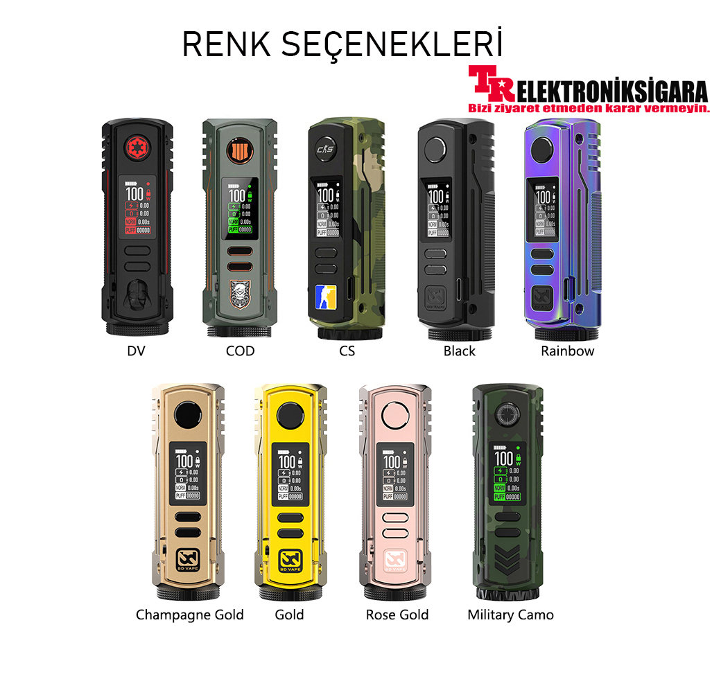 Bd Vape Rayden 100 V2 Mod