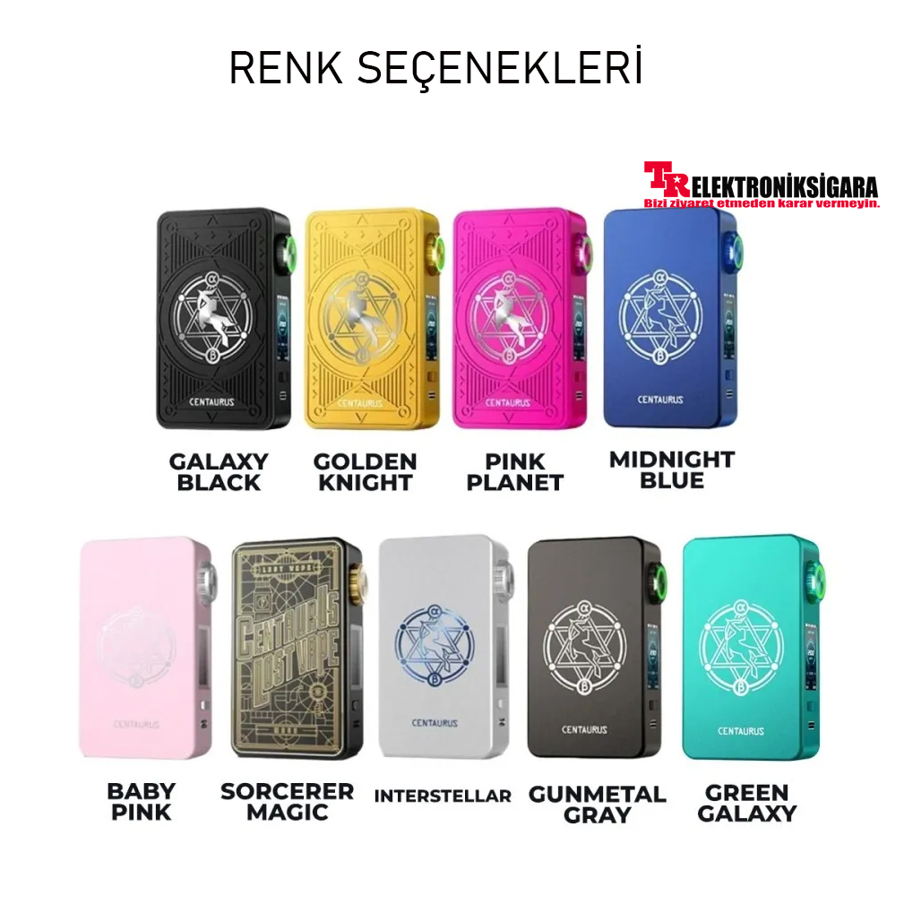 Lost Vape Centaurus M200 Box Mod renk seçenekleri