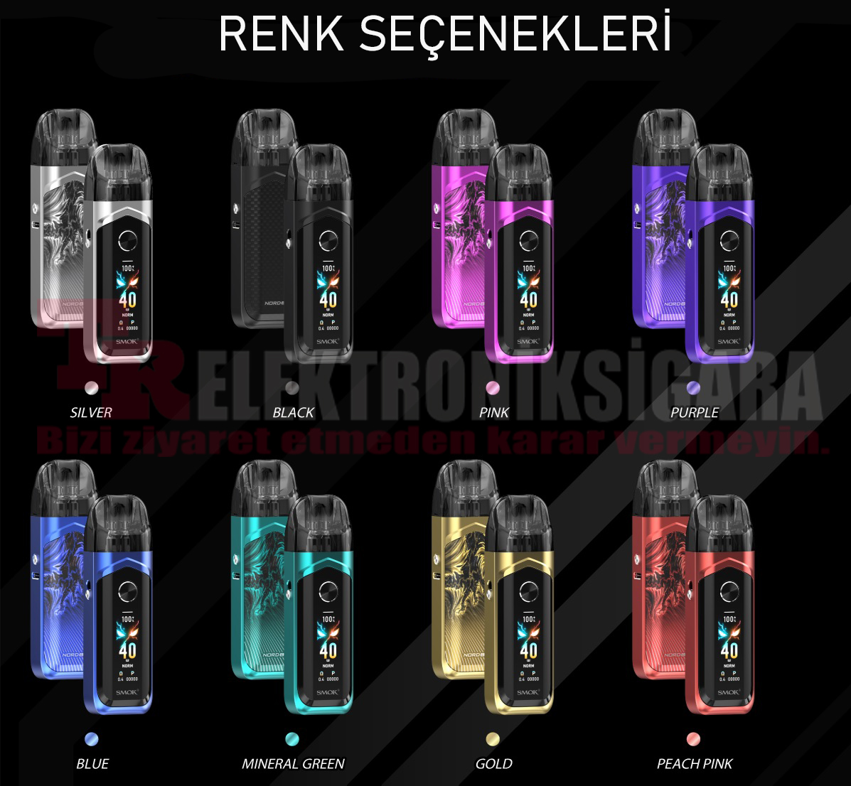 SMOK Nord 6 renk seçenekleri