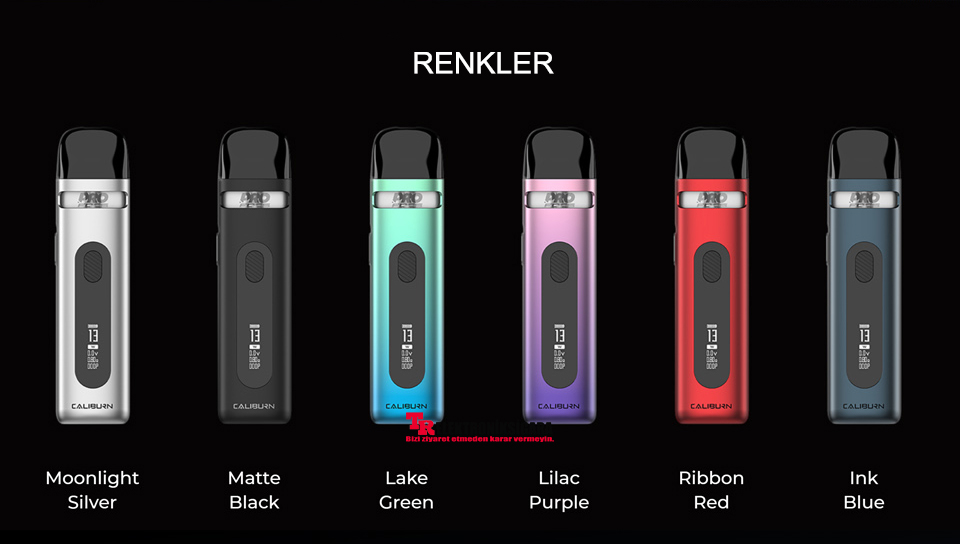 Uwell Caliburn X Pod Mod renk seçenekleri