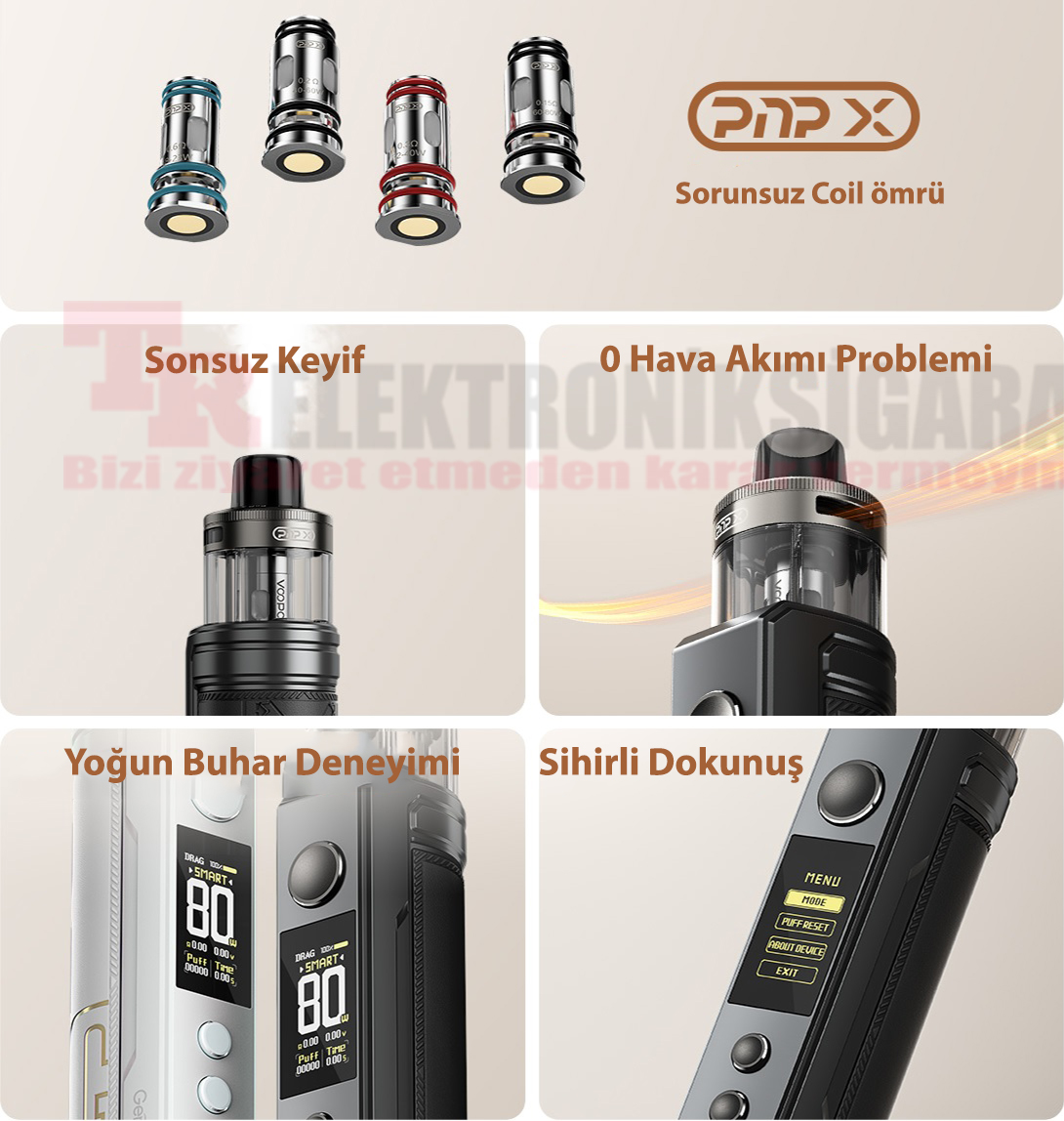 Voopoo Drag X2 PnP X coil özellikleri