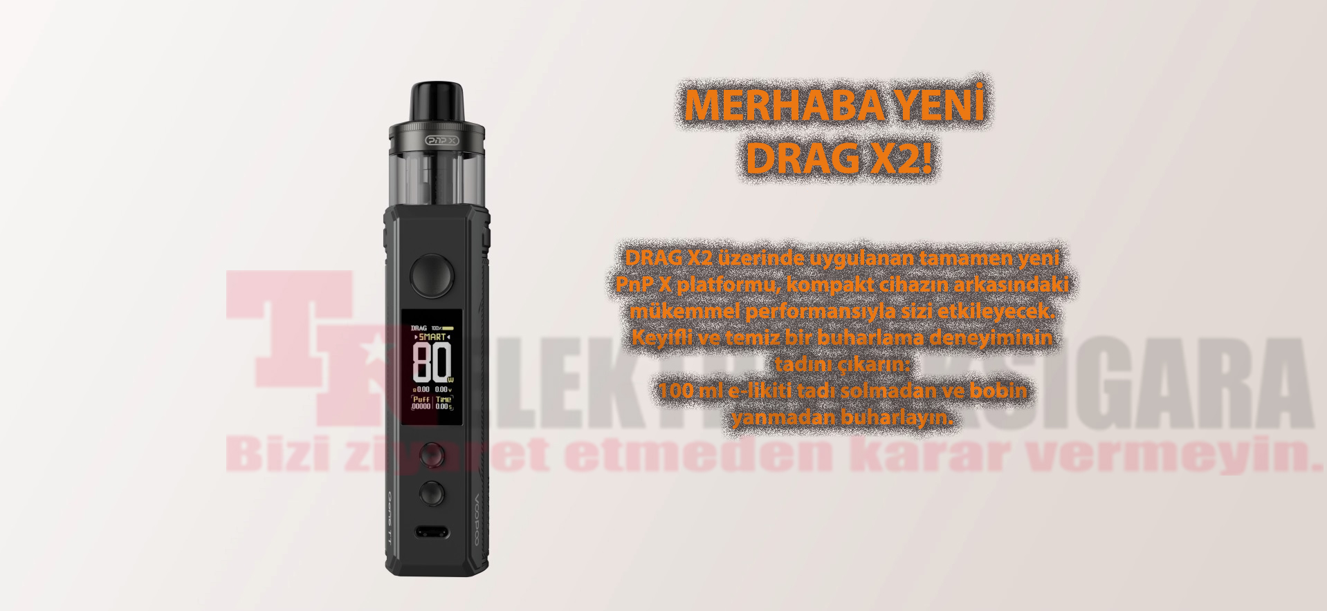 Voopoo Drag X2 80W PnP X Pod Mod tanıtımı