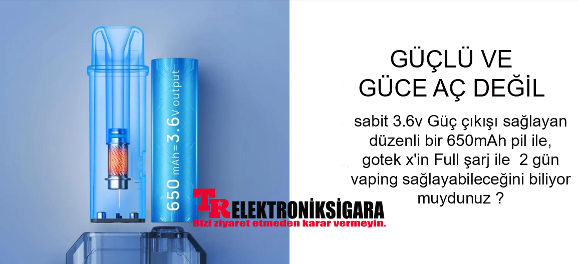 Aspire Gotek X Pod Mod 650mAh Elektronik Sigara