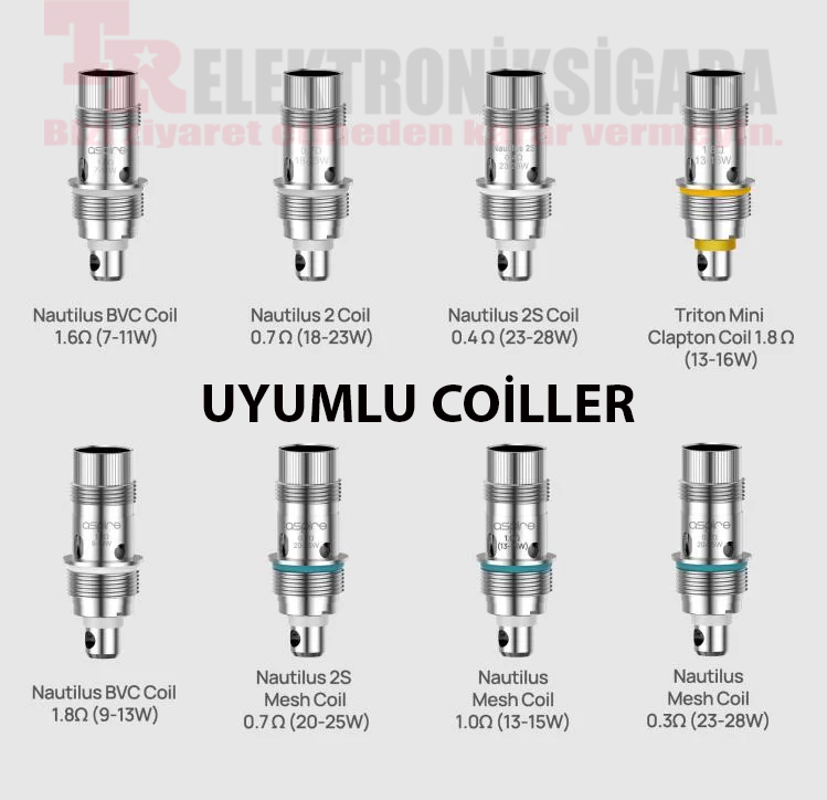 Aspire Nautilus 3S uyumlu coil seçenekleri