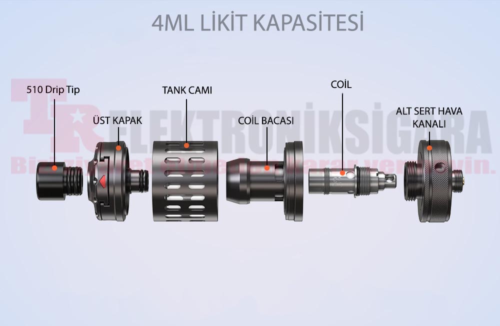 Aspire Nautilus 3SR MTL atomizer özellikleri