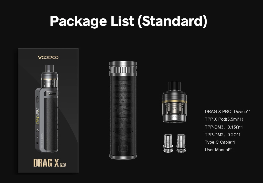 Voopoo Drag X Pro 100W TPP-X Pod Mod