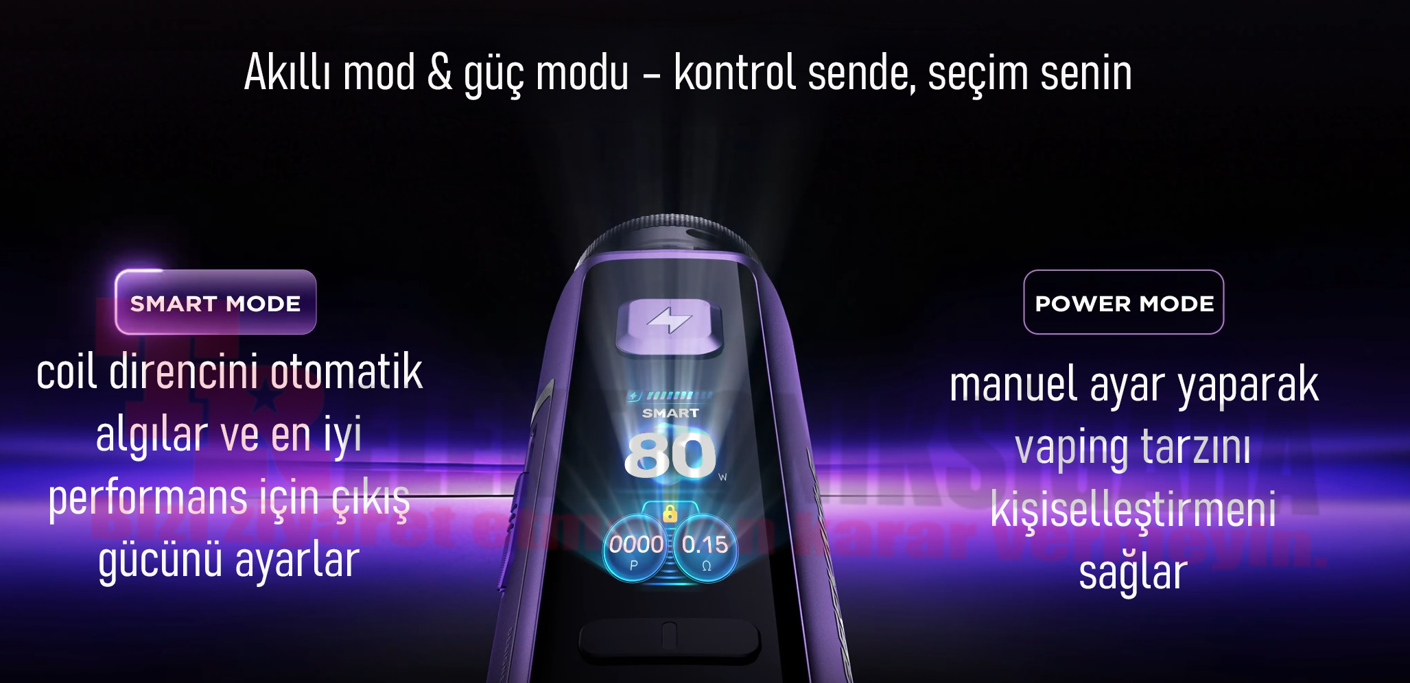 Geekvape Aegis Force Smart ve Power çalışma modları