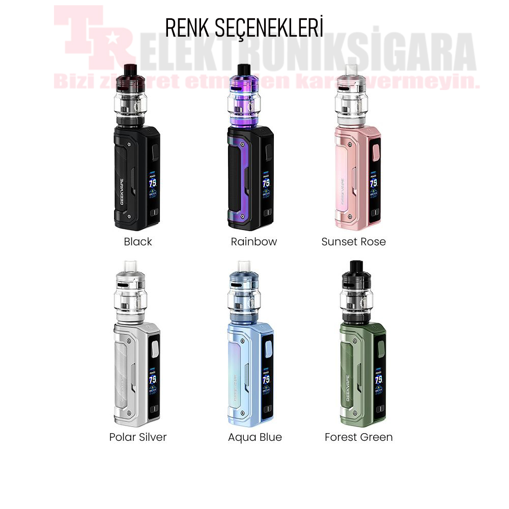 Geekvape Aegis Mini 5 Kit 100W renk seçenekleri