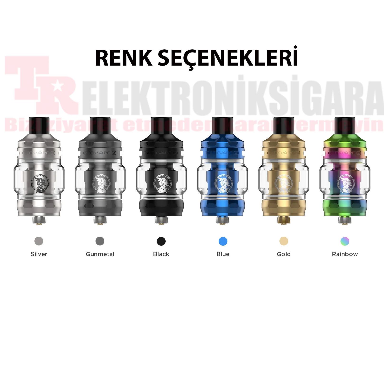 Geekvape Z Zeus Nano 2 Tank renk seçenekleri
