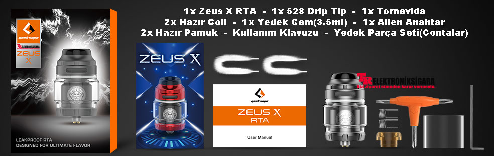 GeekVape Zeus X RTA üst hava akışı ve dolum sistemi