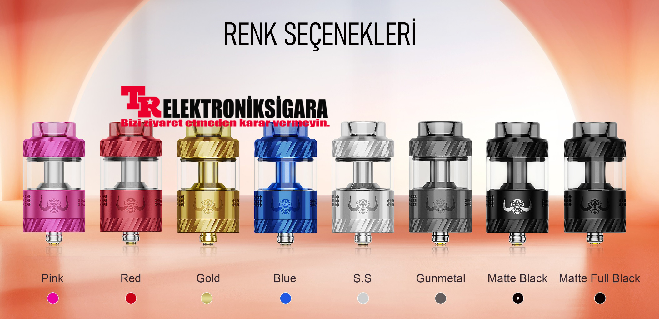 HellVape Hellbeast RTA 4.5 ml renk seçenekleri