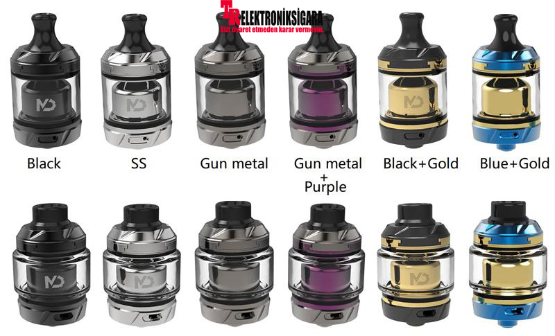 HellVape MD DL MTL RTA atomizer renk seçenekleri