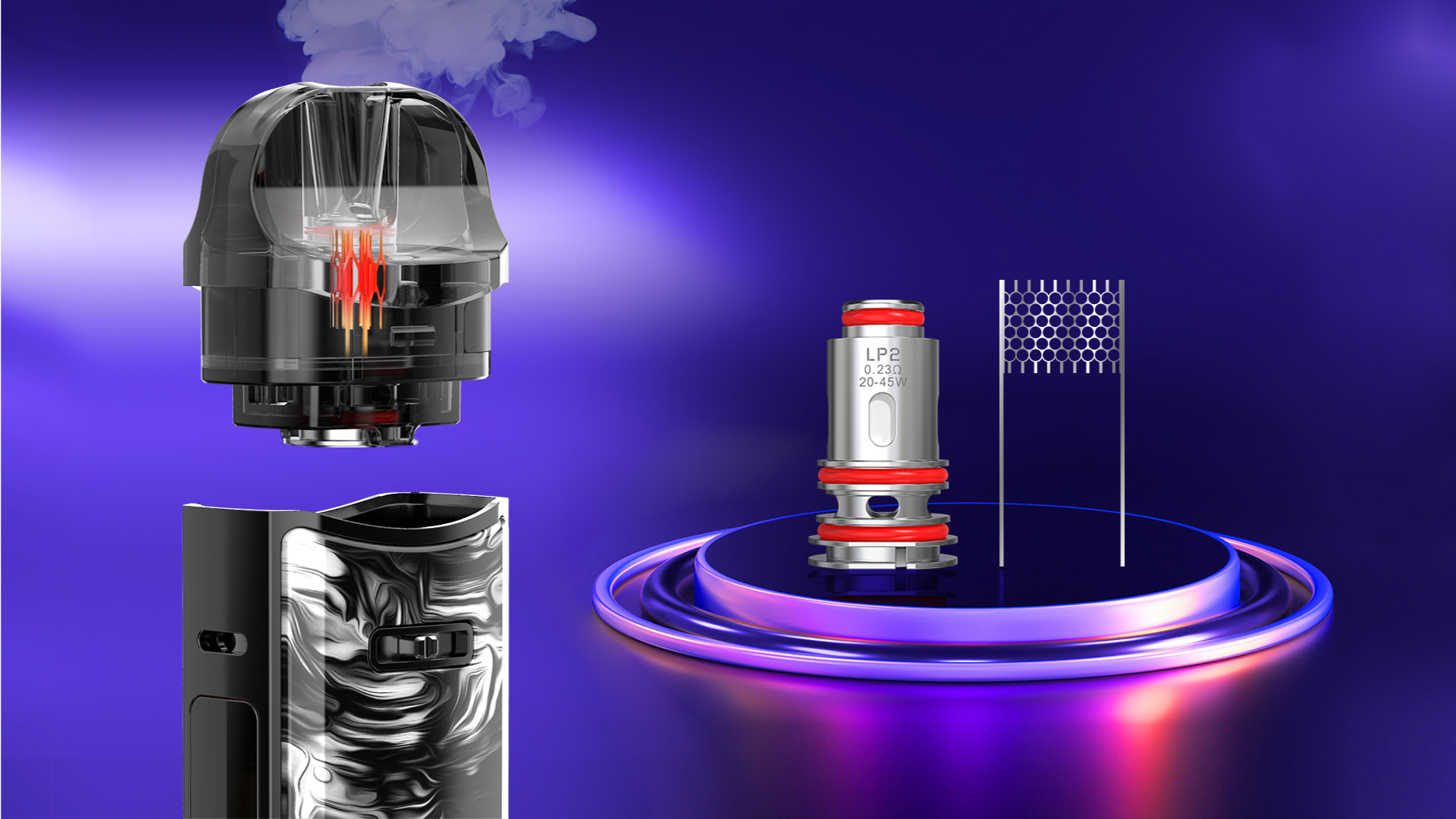 SMOK Nord 50W sızdırmaya dayanıklı pod kartuş yapısı