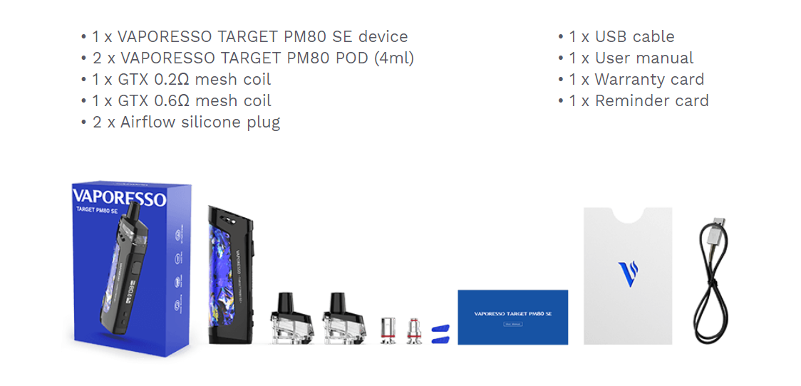 Vaporesso Target PM80 SE 80W Pod Mod