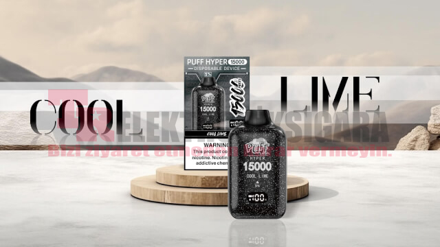 Pufftech Hyper 15000 Puff Bar %5 Nikotin Cool Lime