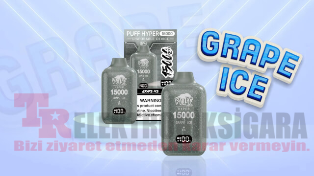 Pufftech Hyper 15000 Puff Bar %5 Nikotin Grape İce