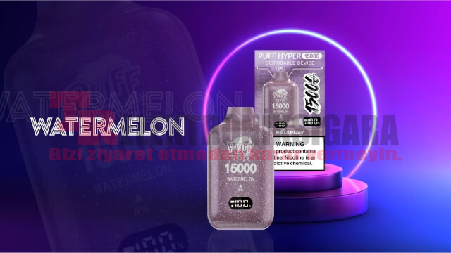 Pufftech Hyper 15000 Puff Bar %5 Nikotin Watermelon
