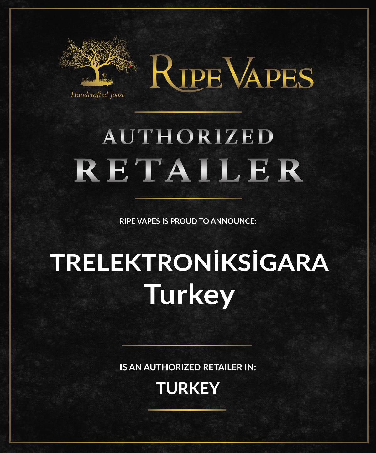 Ripe Vapes Premium Likit Orijinallik Sertifikası TRELEKTRONİKSİGARA