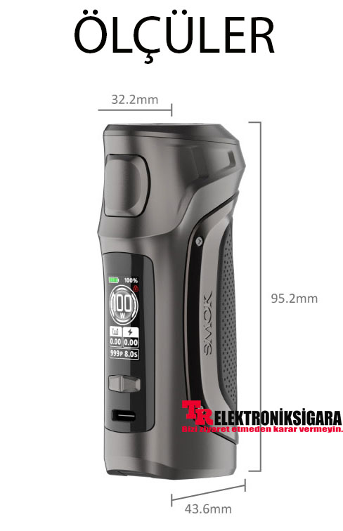 SMOK Mag Solo Kit ölçüleri