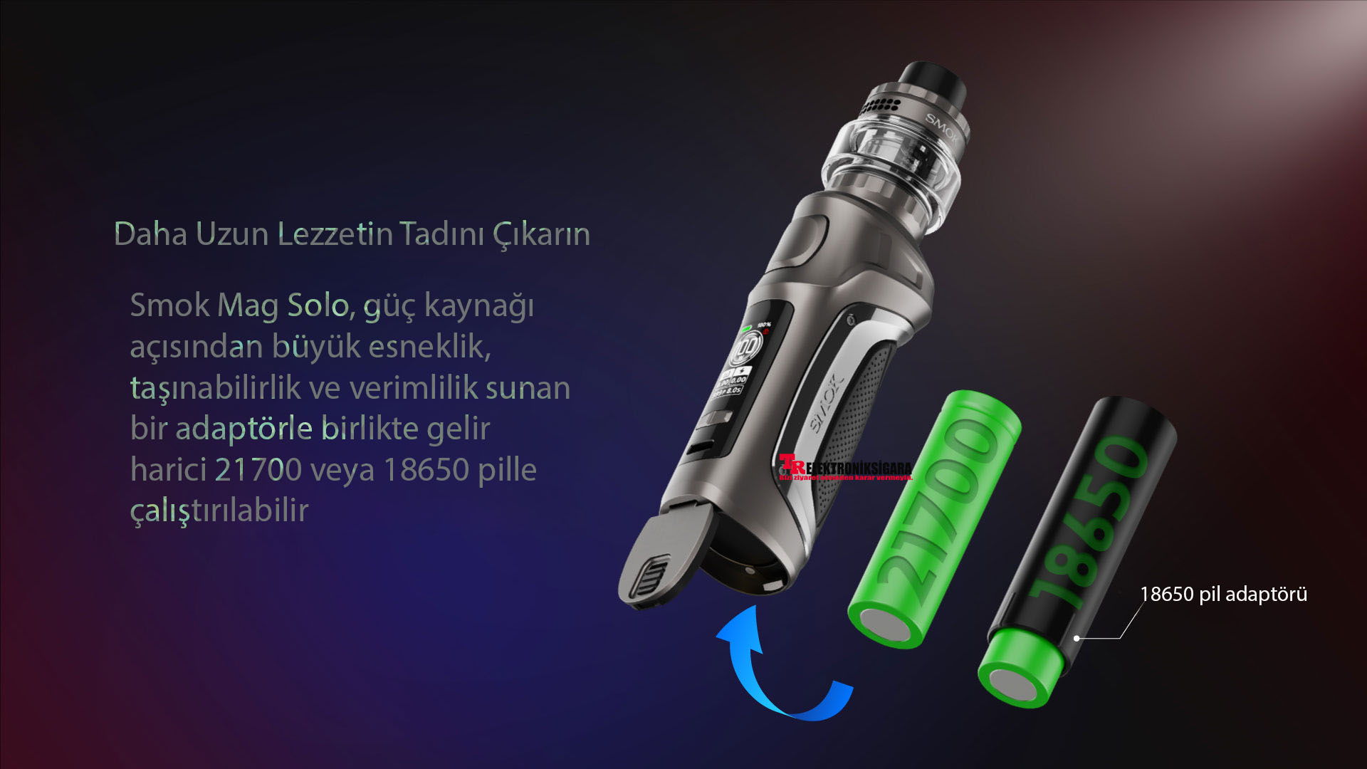 SMOK Mag Solo pil uyumluluğu