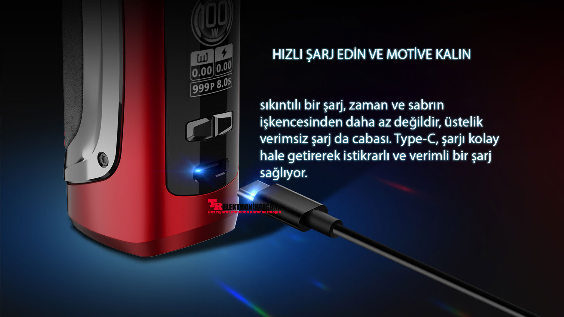 SMOK Mag Solo Type-C şarj
