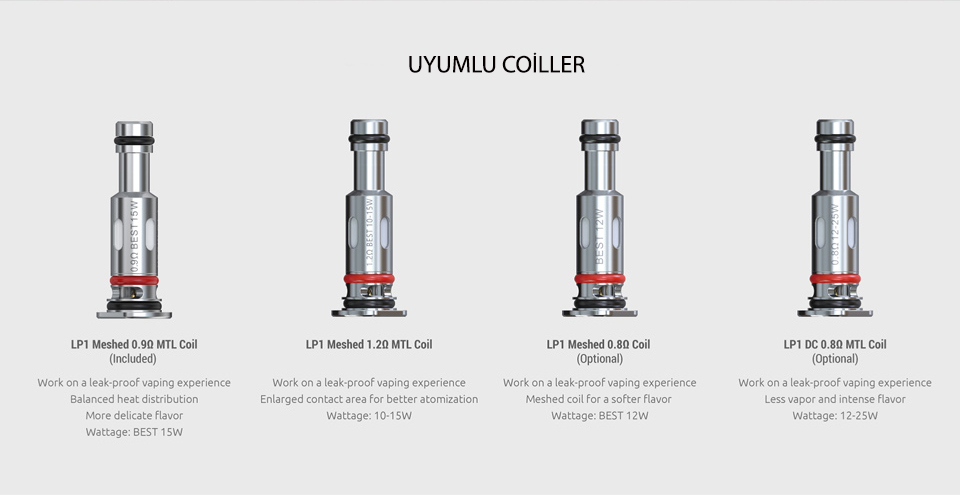SMOK Nfix Pro LP1 coil seçenekleri