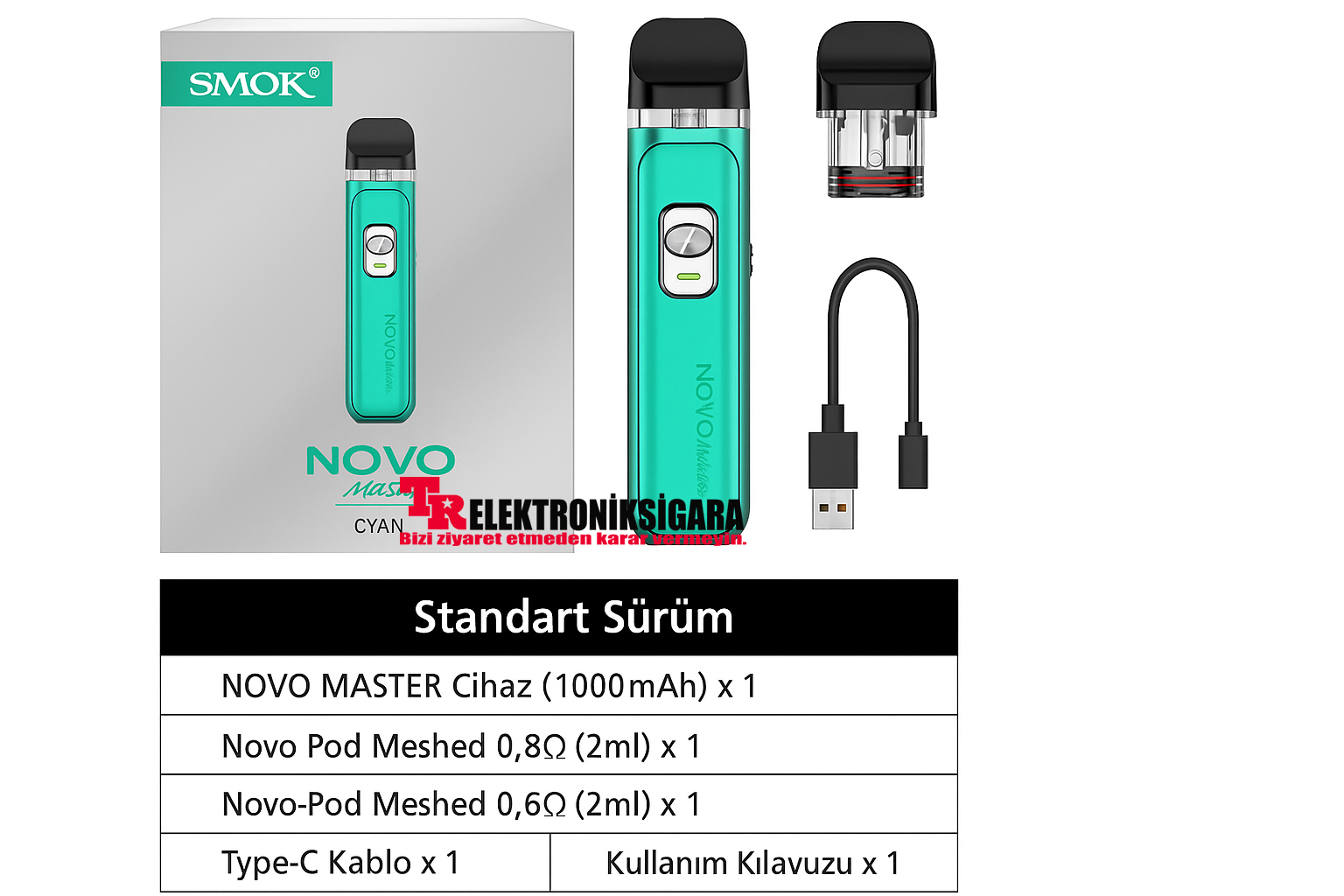 Smok Novo Master Pod Mod Kit 30W 1000mAh