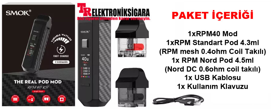 SMOK RPM40 pod mod özellikleri