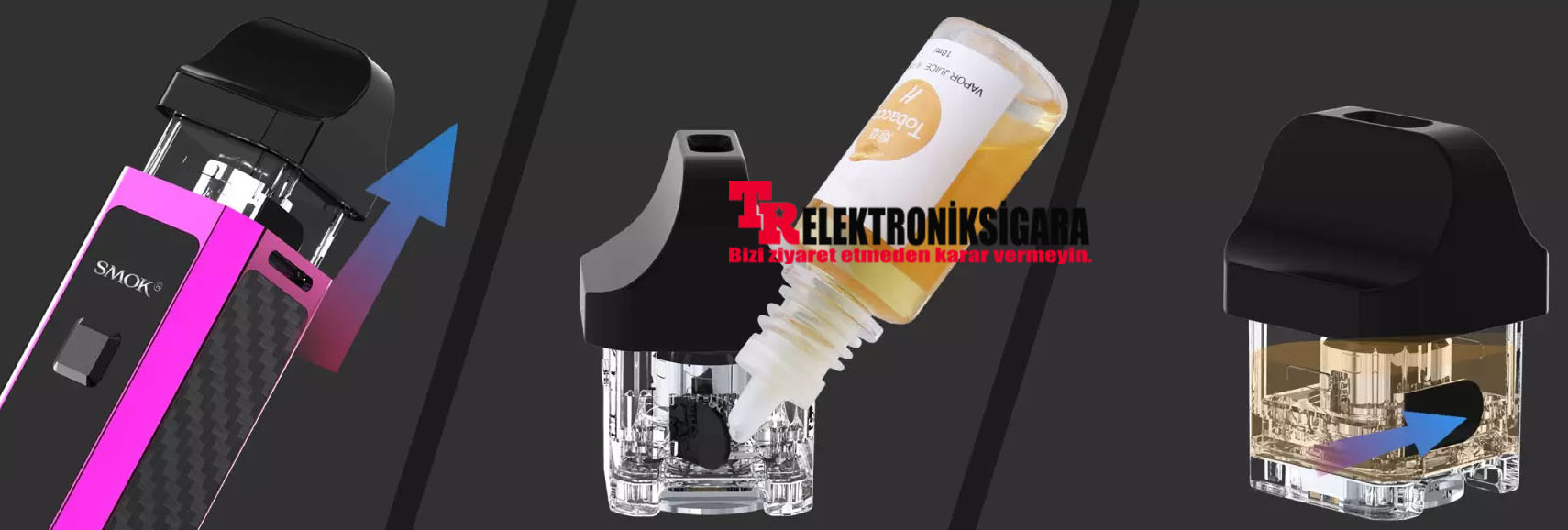 SMOK RPM40 paket içeriği ve likit dolumu