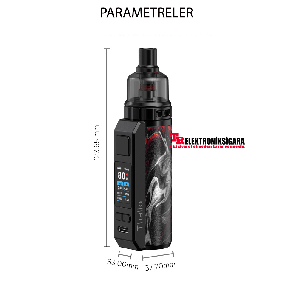 SMOK Thallo 80W Kit Pod Mod Elektronik Sigara