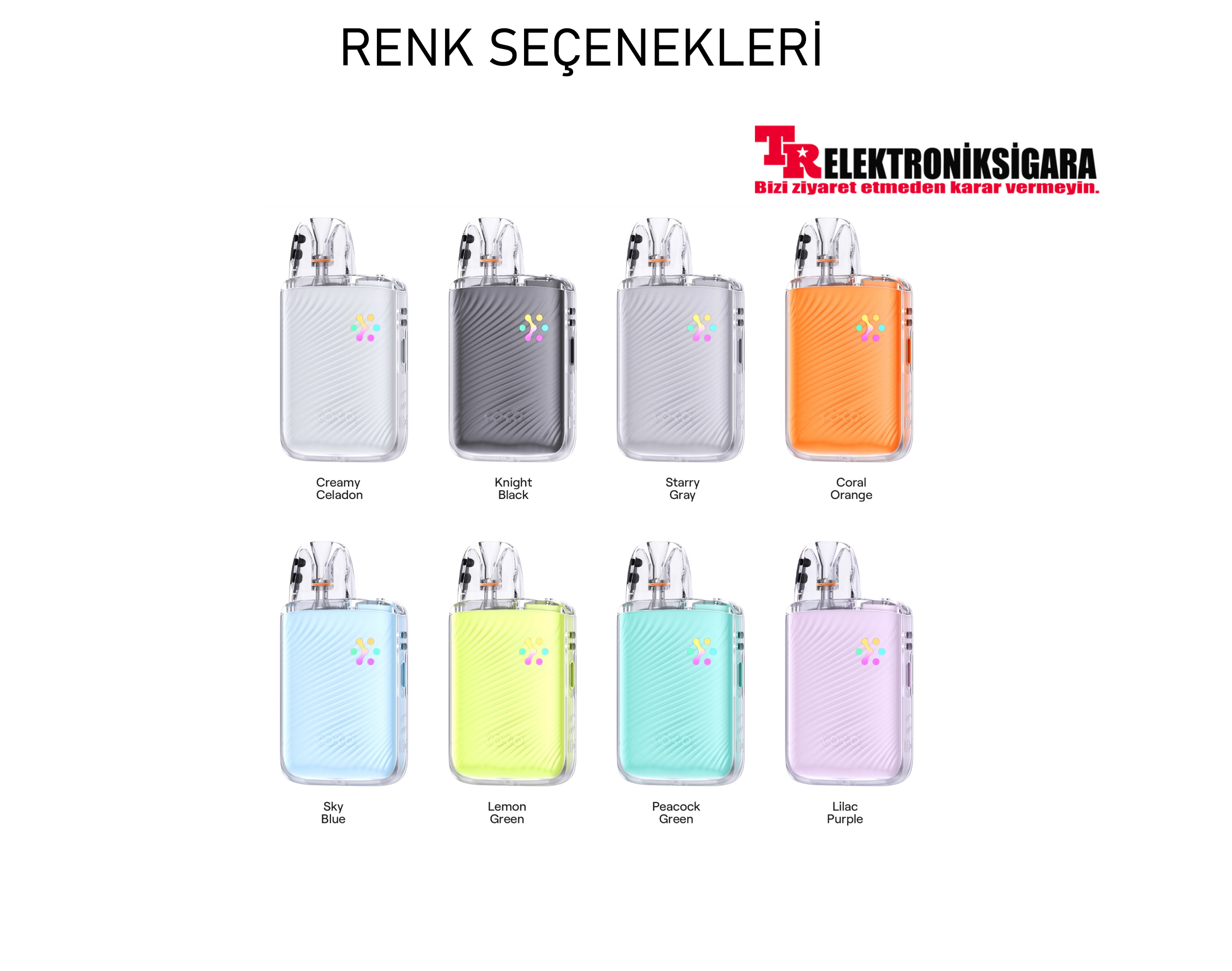 Uwell Caliburn G5 Lite Koko pod mod renk seçenekleri
