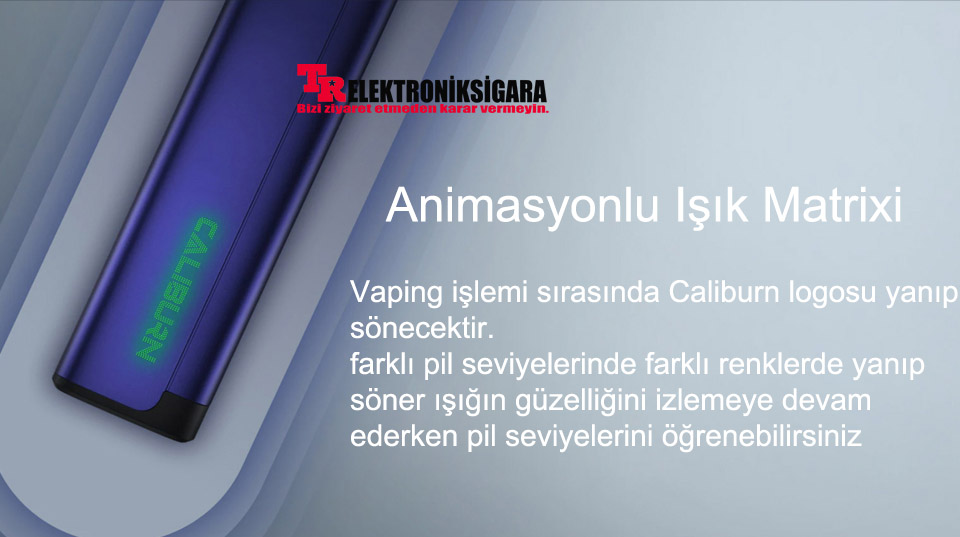 Uwell Caliburn A2S animasyonlu ışık matrisi