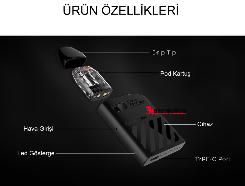 Uwell Caliburn AK2 özellikleri