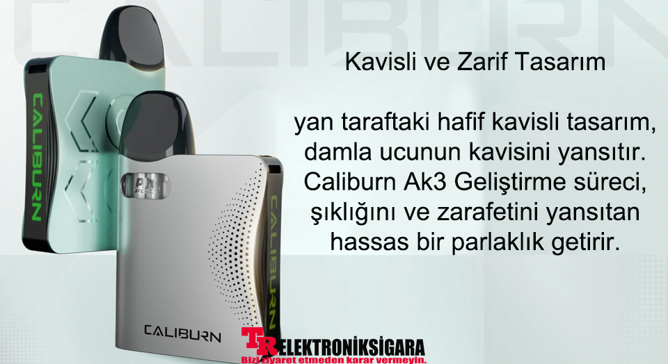 UWELL Caliburn AK3 kompakt tasarımı