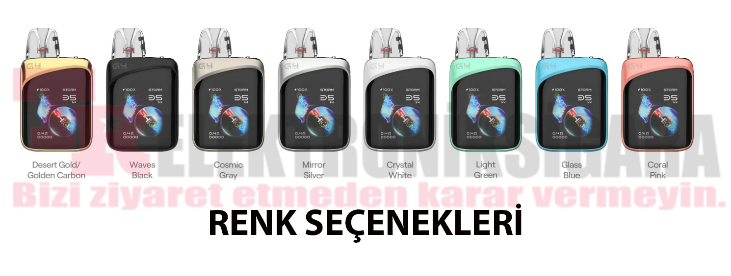 Uwell Caliburn G4 Pro Koko pod mod renk seçenekleri