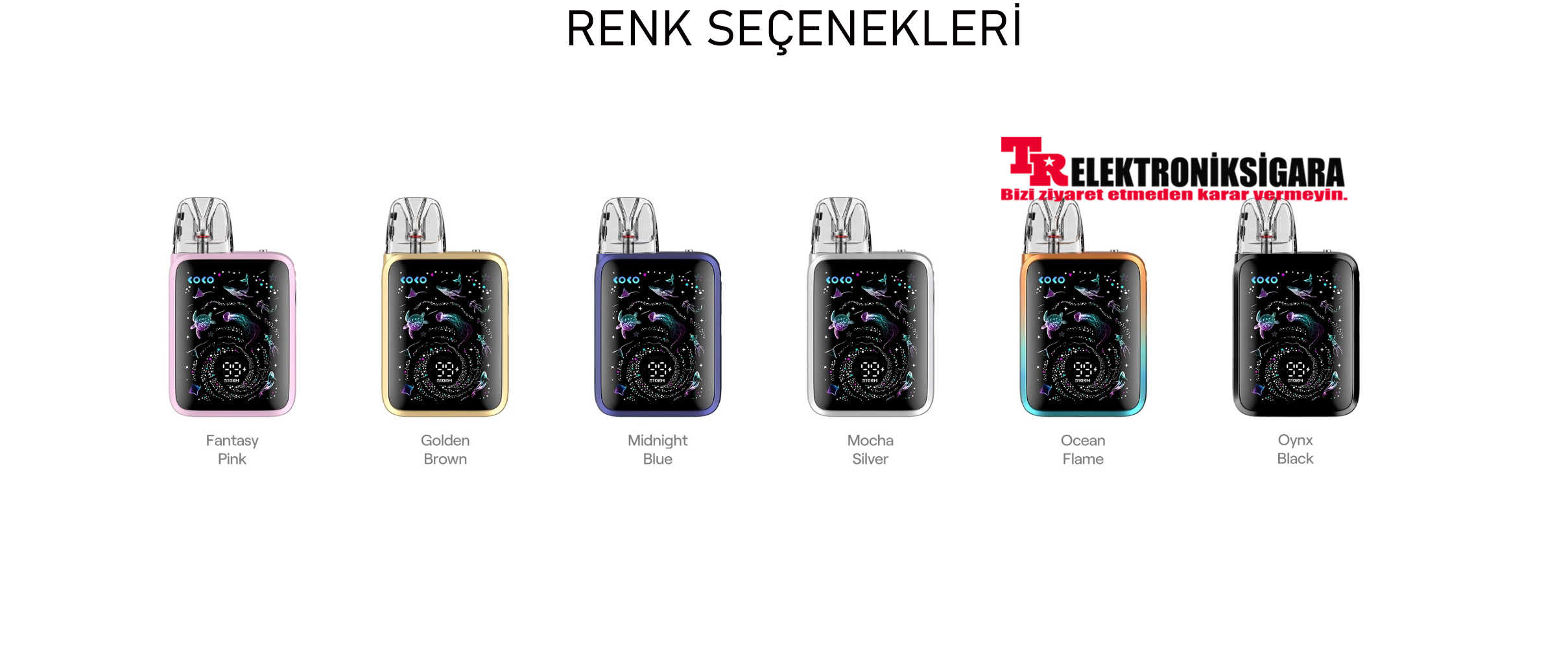 Uwell Caliburn G5 Koko pod mod renk seçenekleri