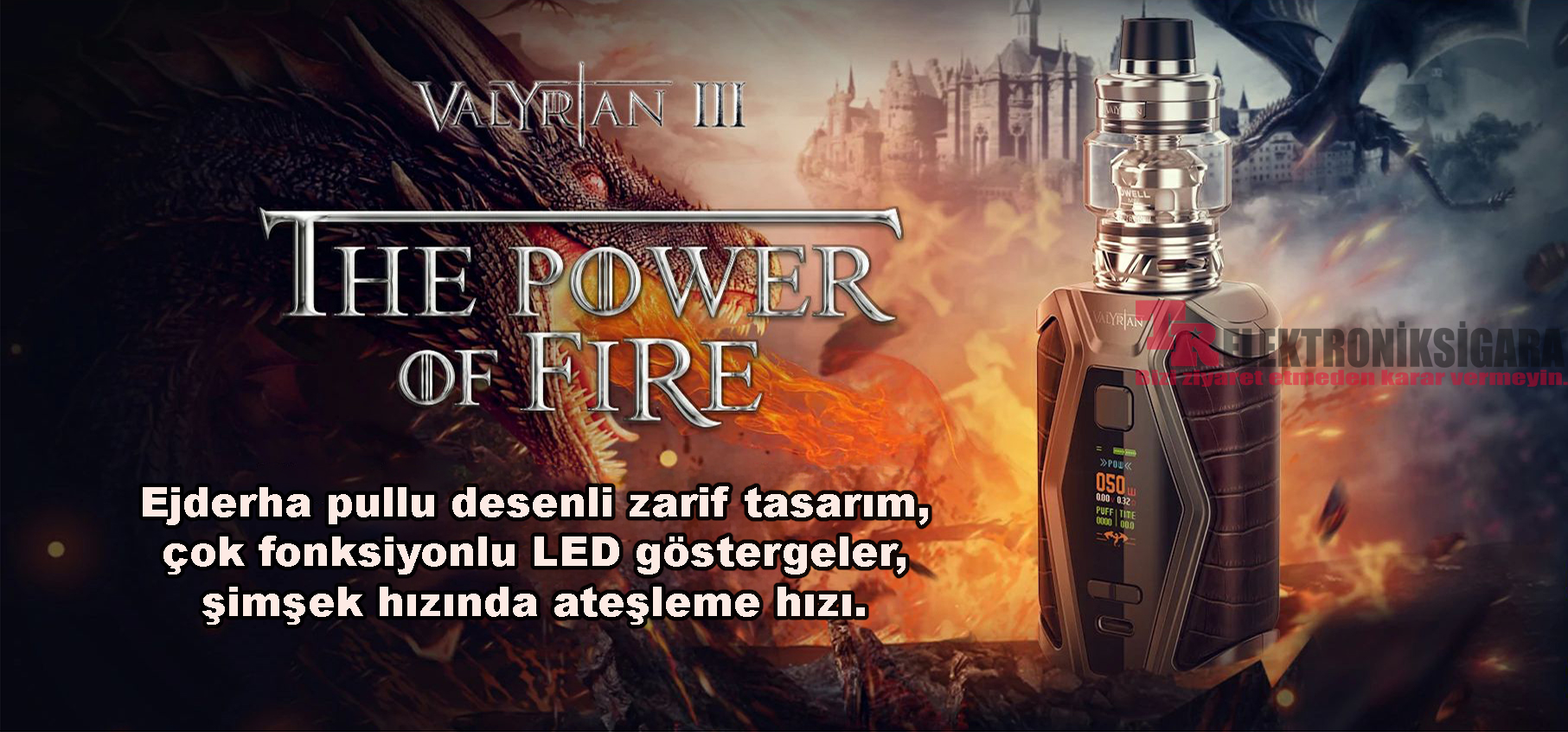 Uwell Valyrian 3 Kit 200W elektronik sigara tanıtımı