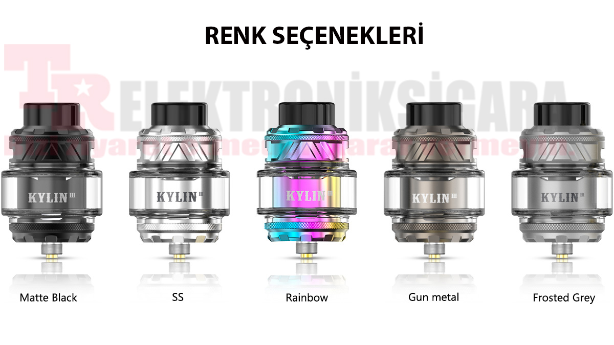 Vandy Vape Kylin V3 RTA renk seçenekleri
