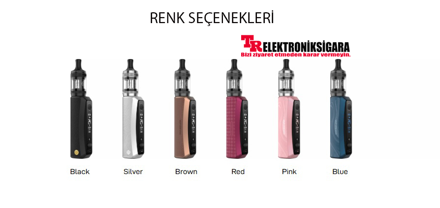 Vaporesso GTX One Pro renk seçenekleri