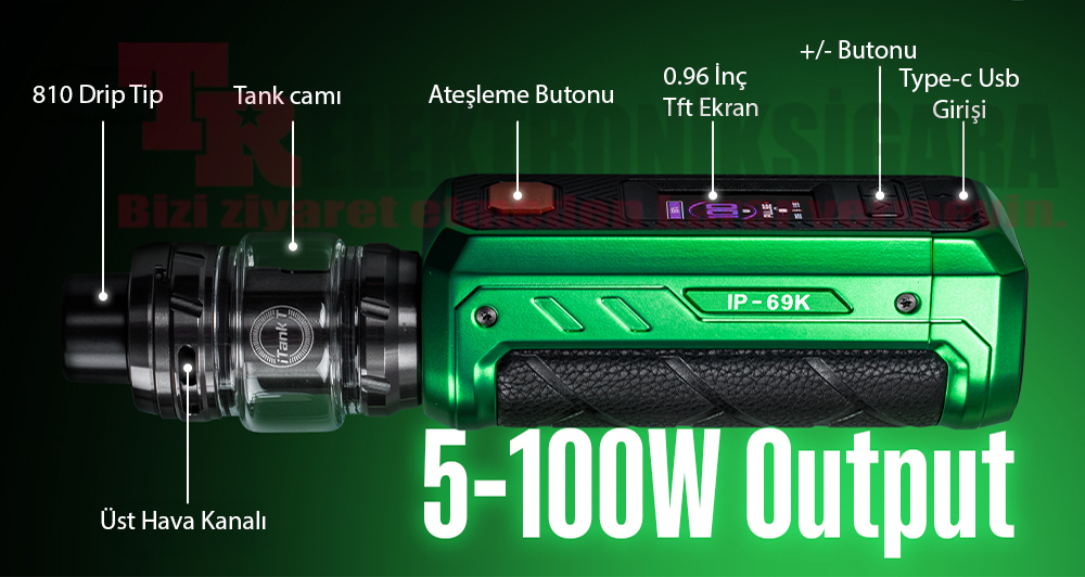 Vaporesso Armour Ultra teknik özellikleri