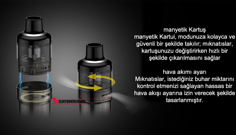 Vaporesso GTX GO 80 ayarlanabilir hava akışı