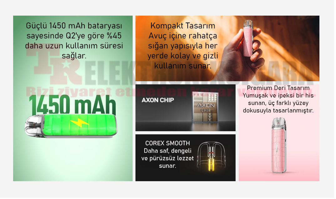 Vaporesso LUXE Q3 premium deri tasarım