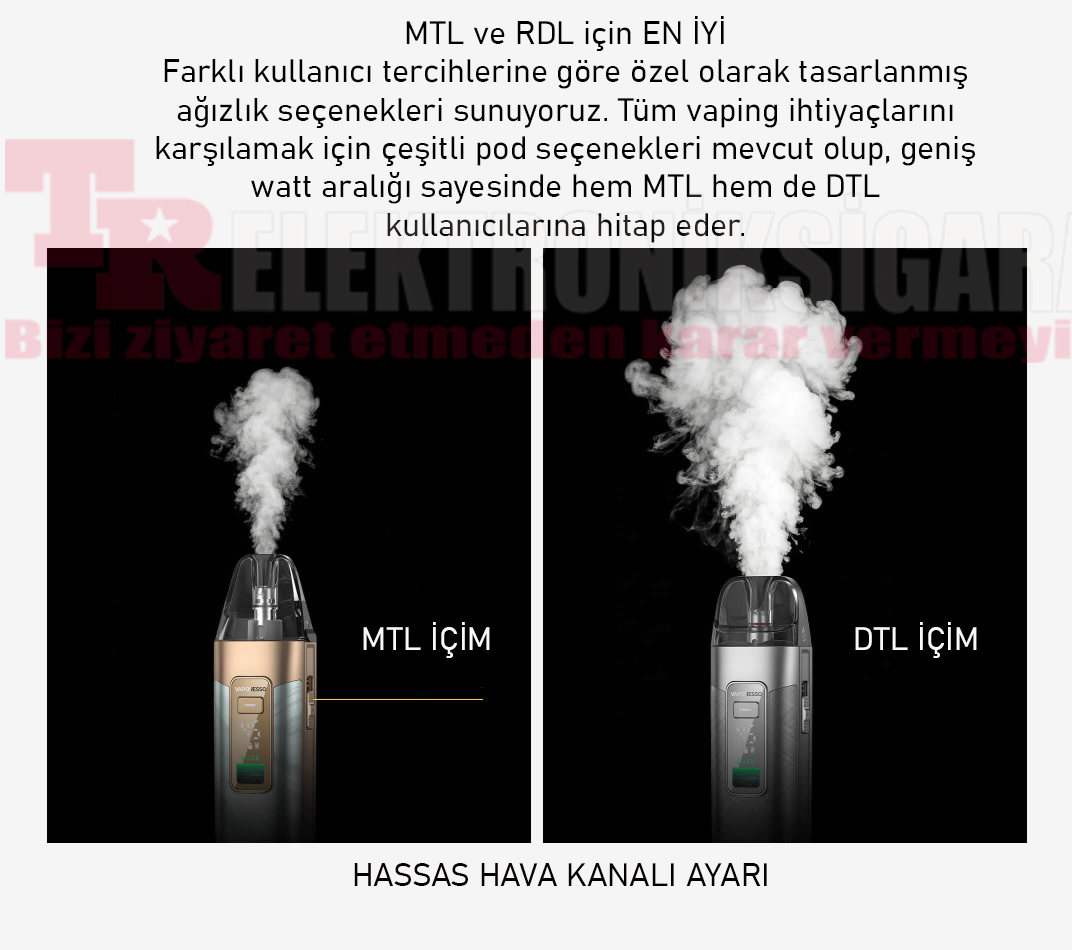 Vaporesso LUXE X3 hava akışı ayarı