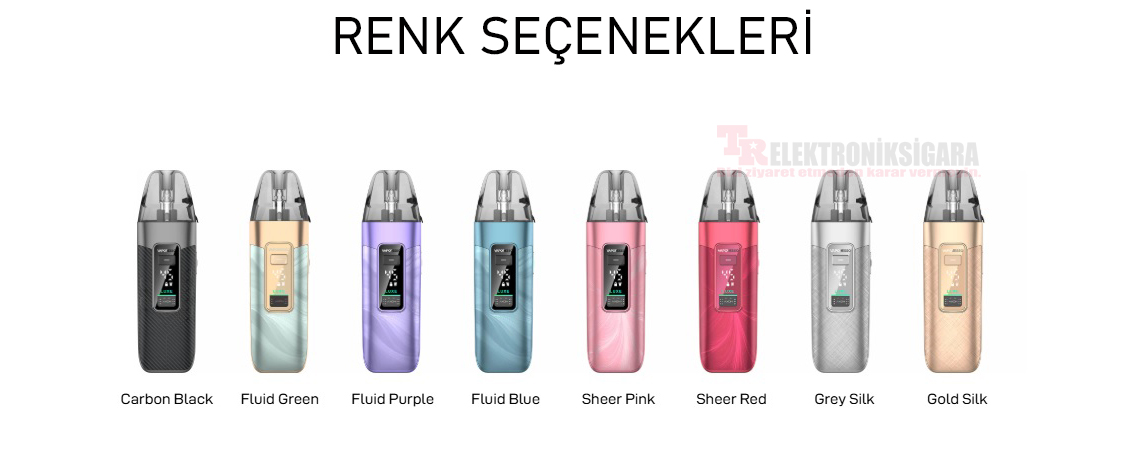 Vaporesso LUXE X3 renk seçenekleri