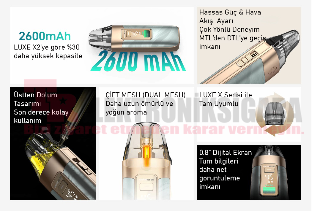 Vaporesso LUXE X3 45W Pod Mod tanıtımı
