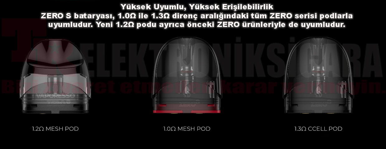 Vaporesso Renova Zero S Zero 2 üstten dolumlu yedek kartuş