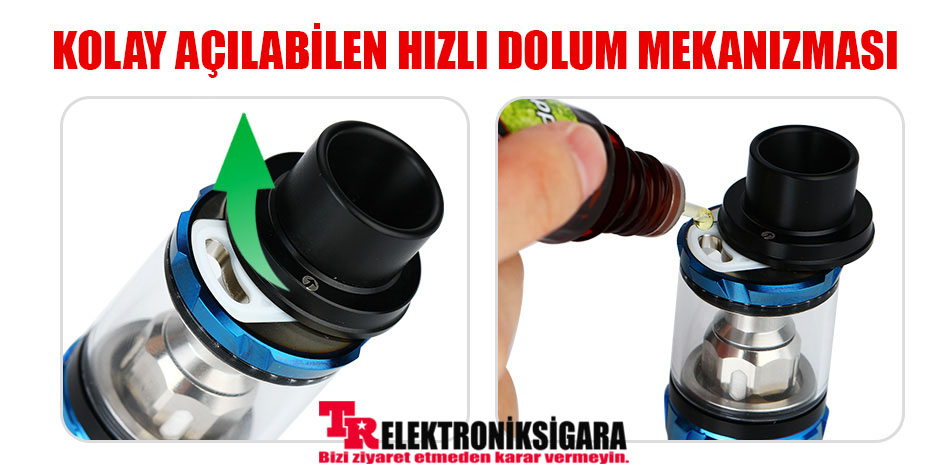 Vaporesso NRG Tank üstten likit dolumu