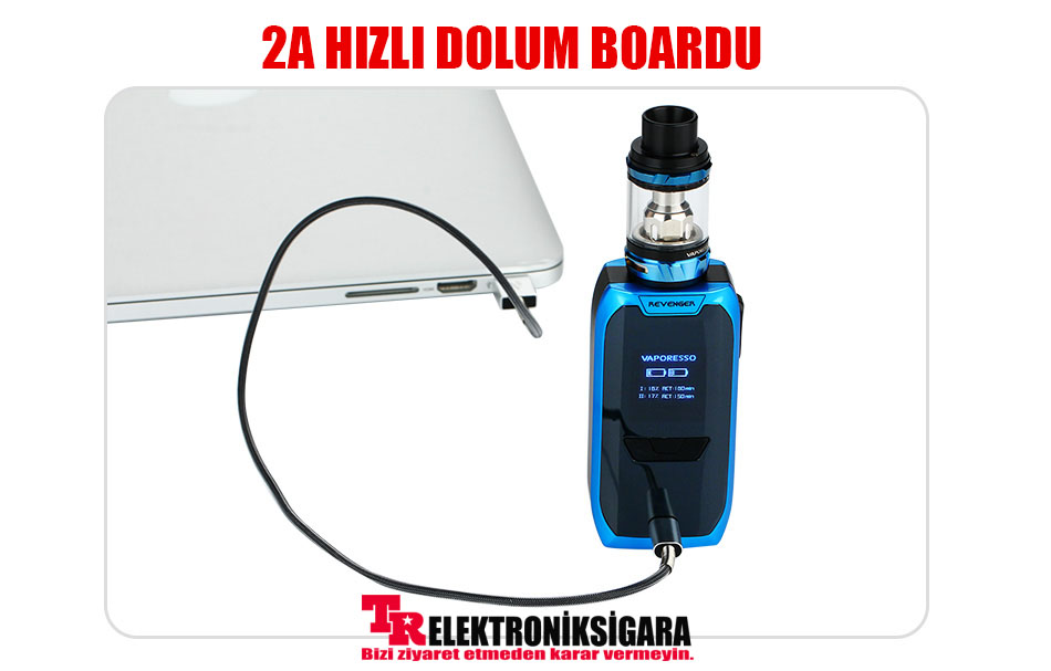 Vaporesso Revenger Micro USB şarj bağlantısı